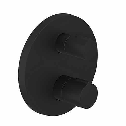 Kohler Autosense Matt Black Thermostat Recessed Round Trim