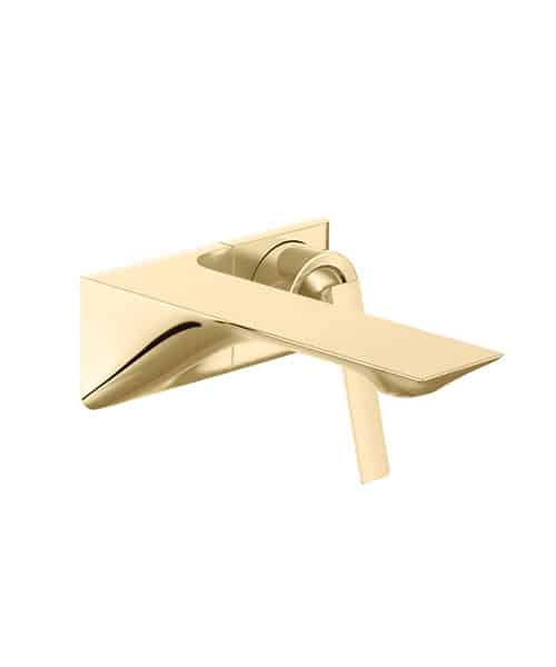 Kohler Modern Life Edge Wall Type Basin Mixer French Gold