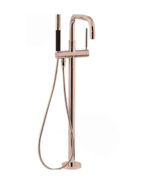 Kohler Purist Rose Gold Freestanding Bath Mixer