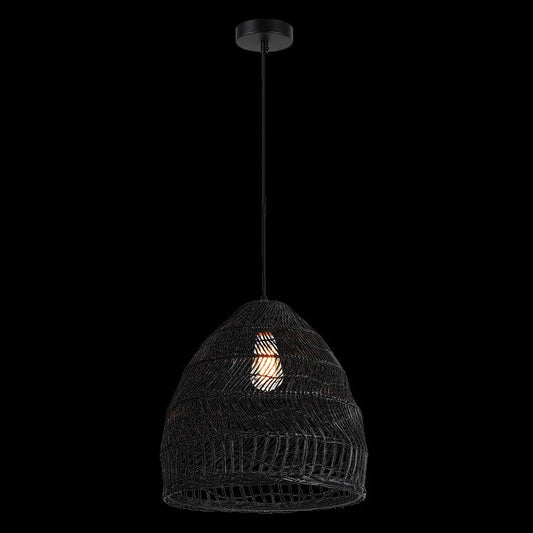 Rattan Pendant - Black