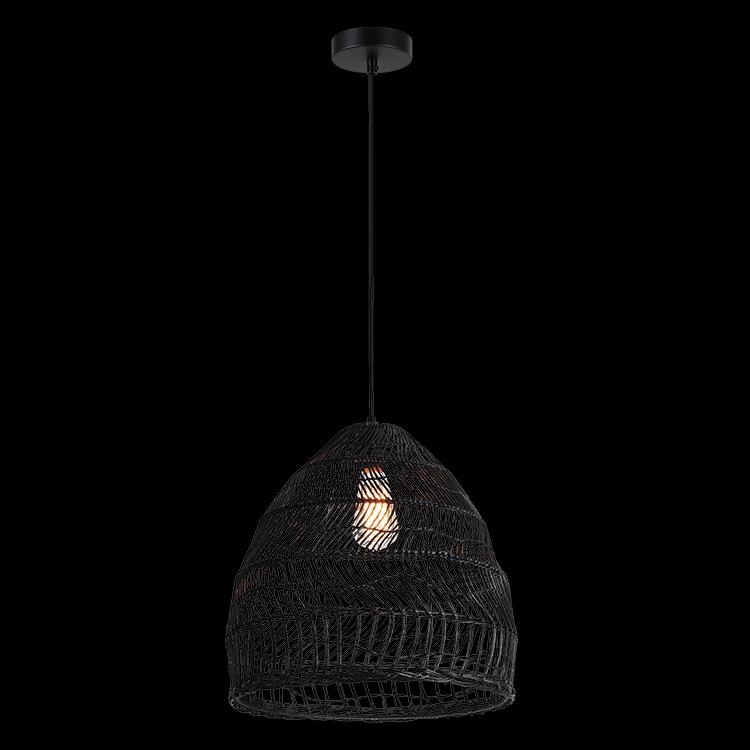 Rattan Pendant - Black