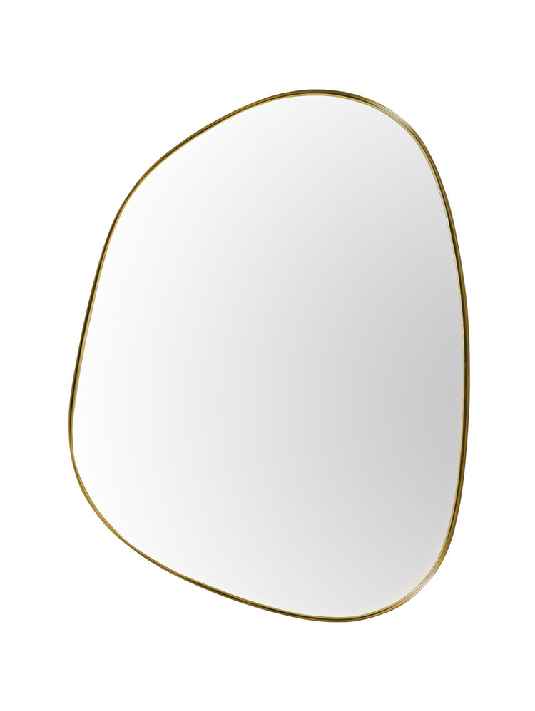 Como Mirror in Antique Brass