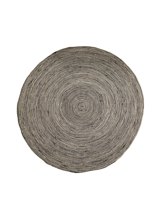 Daze Round Rug in Mono