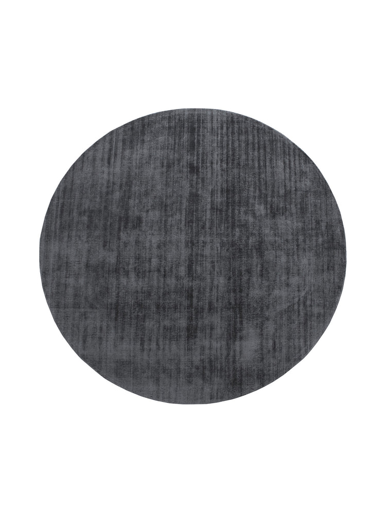 Glorious Round Rug in Carbon