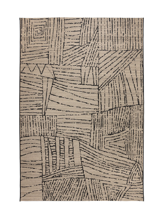 Intersect Outdoor Rug in Phantom