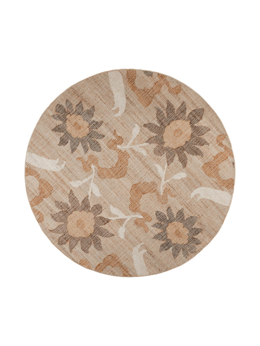 Iroki Round Rug in Honey