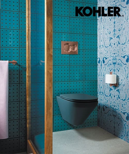 Kohler Modern Life Wall Hung Pan Honed Peacock