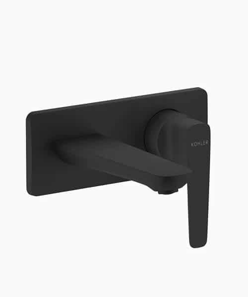 Kohler Aleo Plus Matt Black Wall Type Basin Mixer