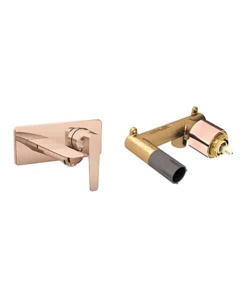 Kohler Aleo Plus Rose Gold Wall Type Basin Mixer &amp;amp; Body