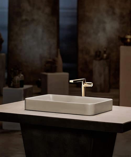 Kohler Forefront Rectangular Basin Honed Truffle