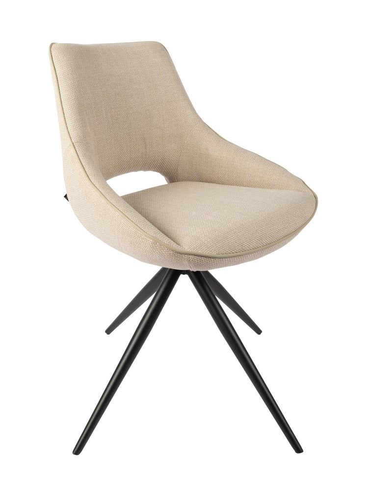 Louis Swivel Dining Chair in Hazelnut