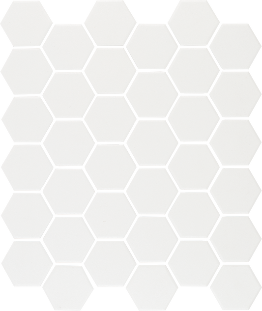 Hexagon Unglazed Pure White