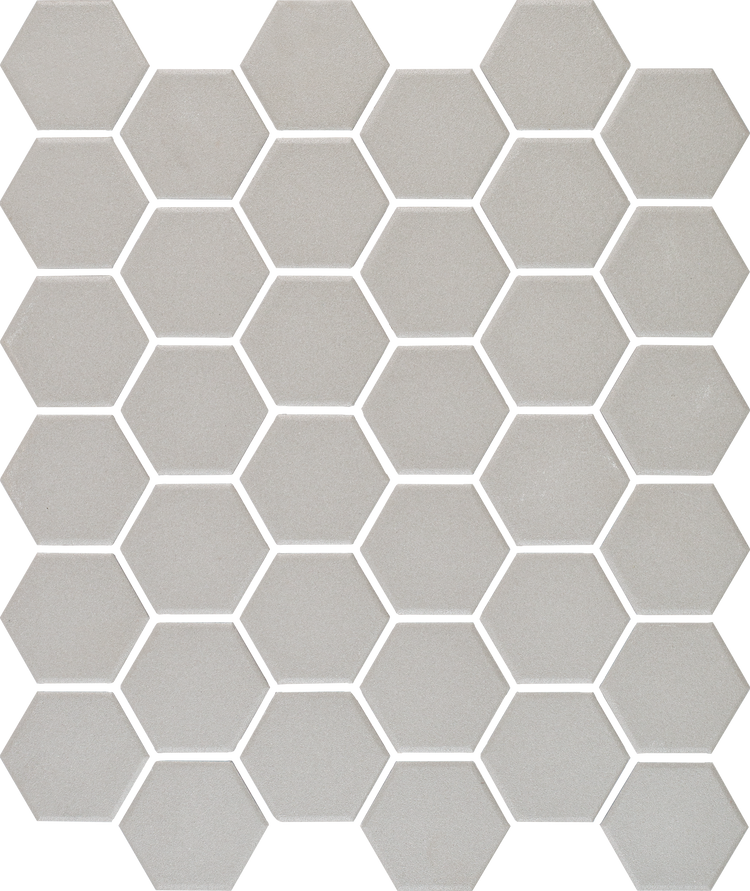 Hexagon Unglazed Grey