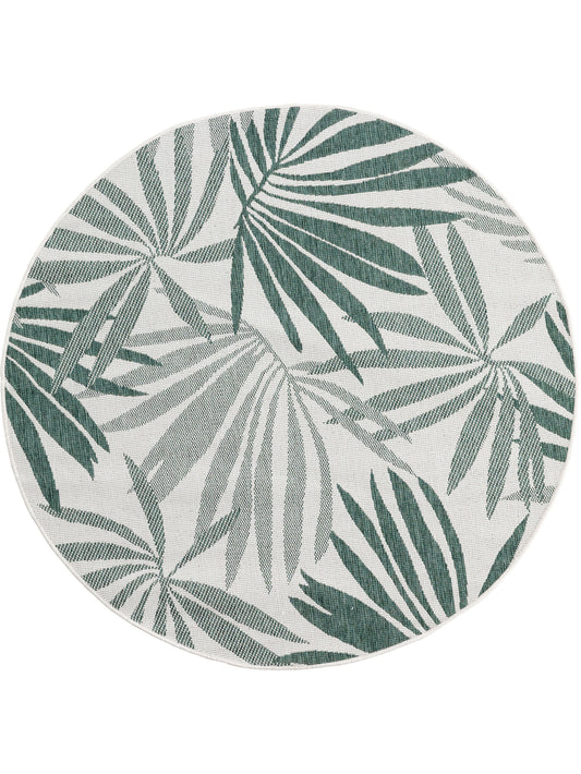 Miami Round Rug in Palmtop