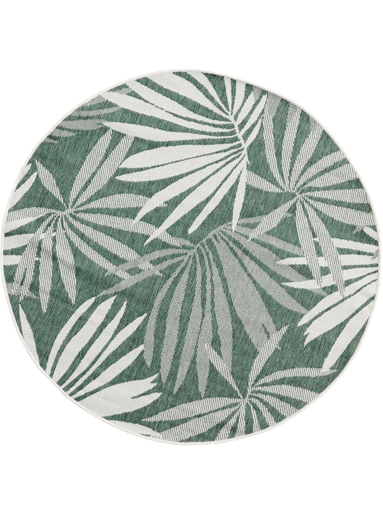 Miami Round Rug in Palmtop