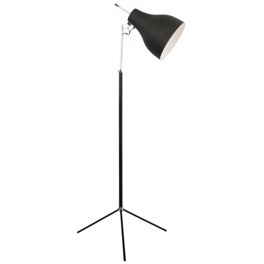 floor lamp - Polished Chrome - Black - 550mm