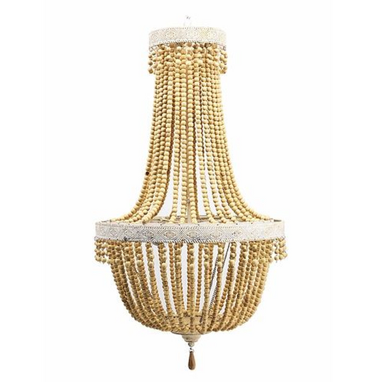 Amanda Chandelier - Wooden Beads