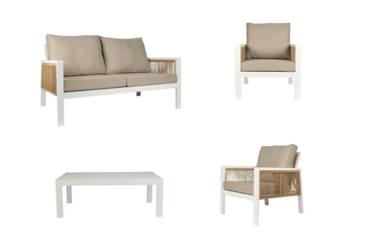 Atlas Outdoor Sofa Set in Safari