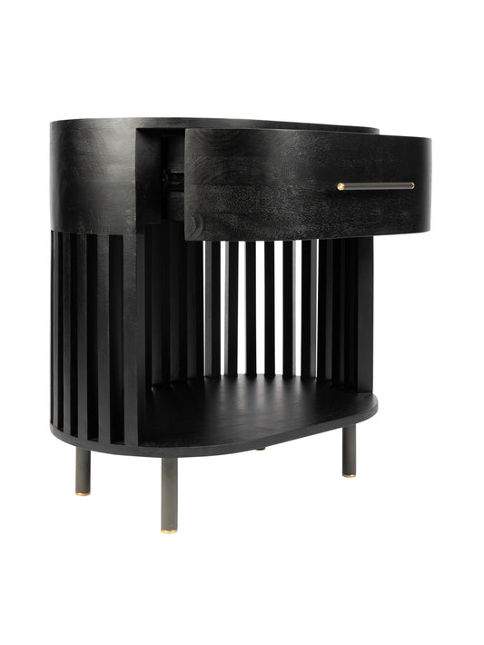 Stockholm Nightstand in Onyx