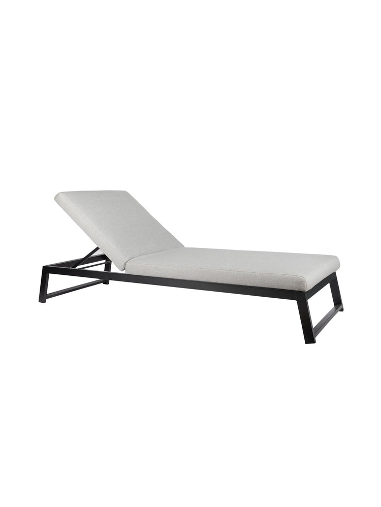 Tangier Outdoor Lounger in Gravel Road