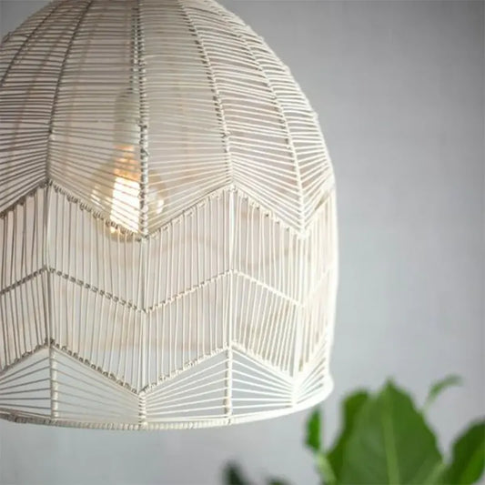 Toulon Large - Woven Rattan Pendant - Various Colours