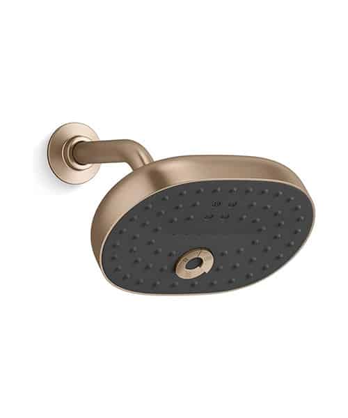 Kohler Statement Three Function Showerhead Brushed Bronze