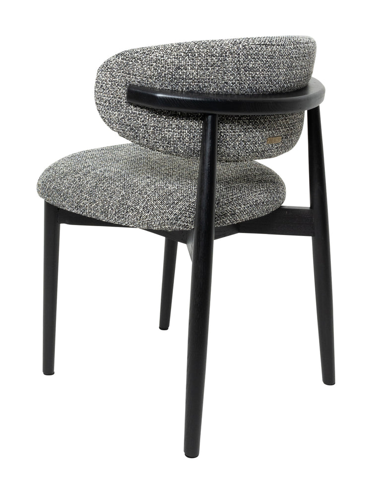 Valentino Dining Chair in Walkabout Liquorice