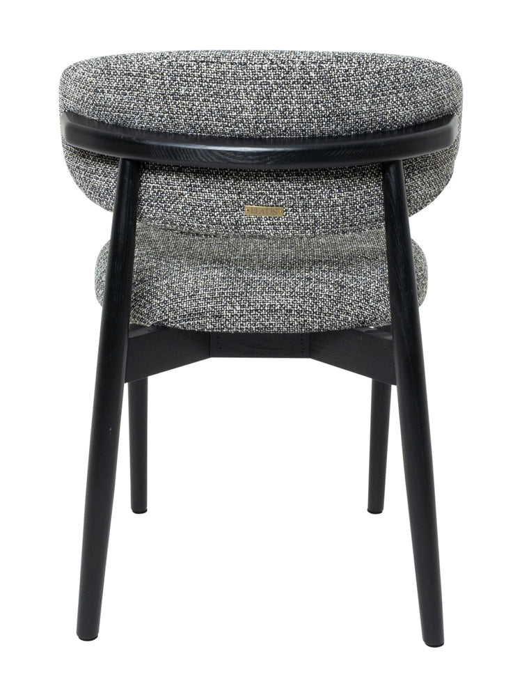 Valentino Dining Chair in Walkabout Liquorice