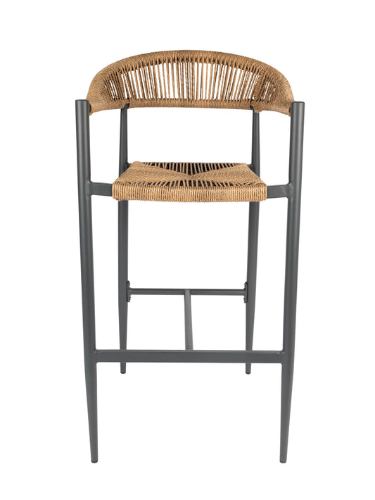 Zion Outdoor Bar Chair in Tawny Bark