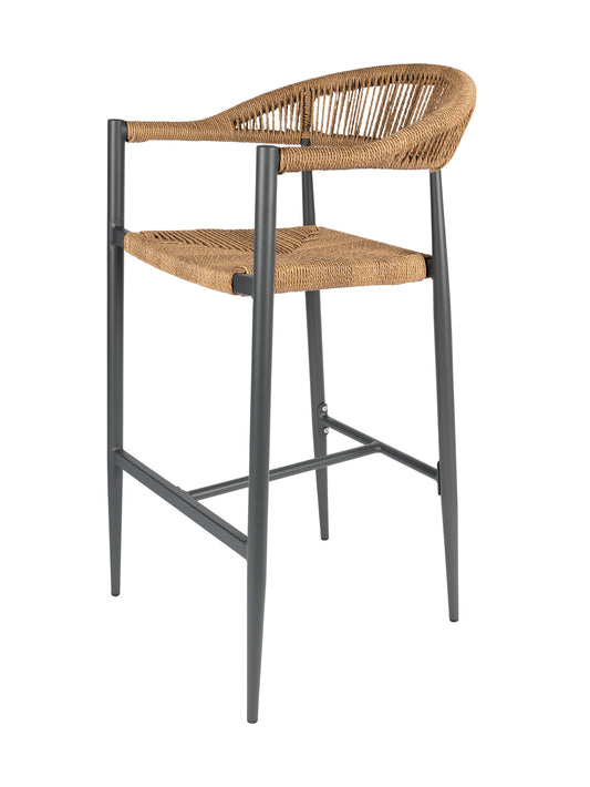 Zion Outdoor Bar Chair in Tawny Bark