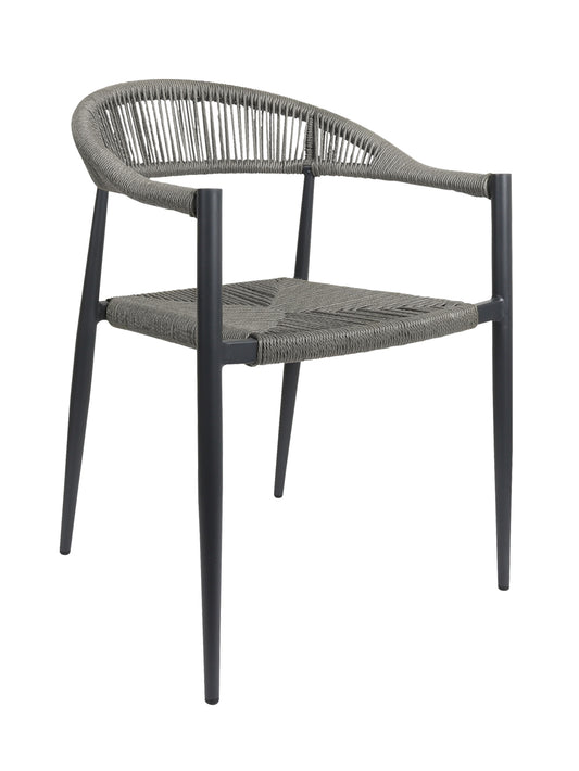 Zion Stackable Chair in Thunder