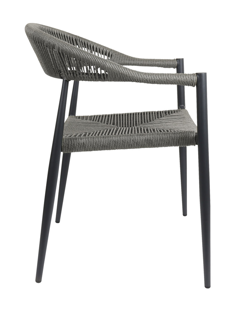 Zion Stackable Chair in Thunder