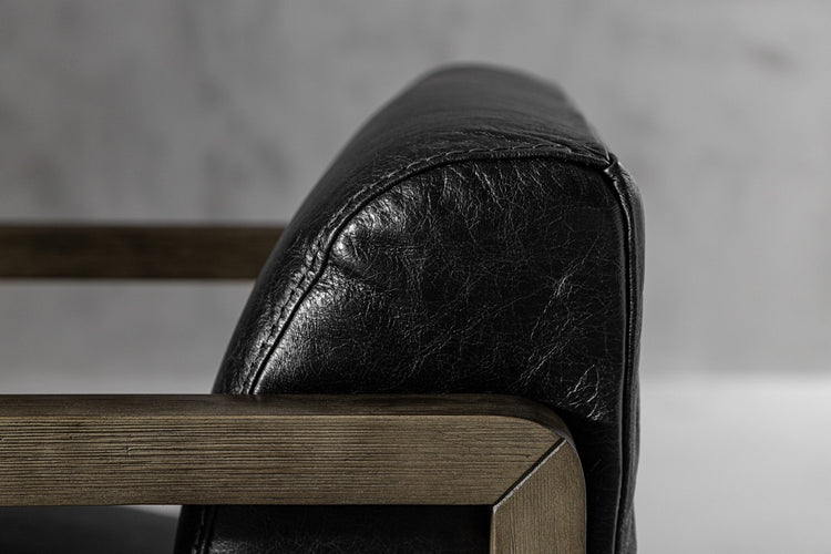 Wren Leather Armchair - Black