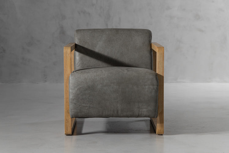 Wren Leather Armchair - Graphite