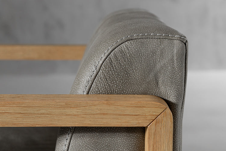 Wren Leather Armchair - Graphite