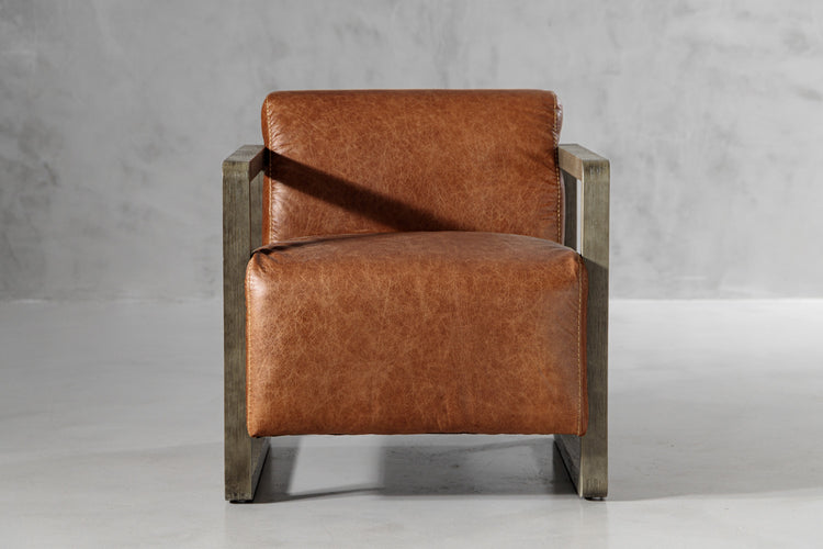 Wren Leather Armchair - Vintage Tan