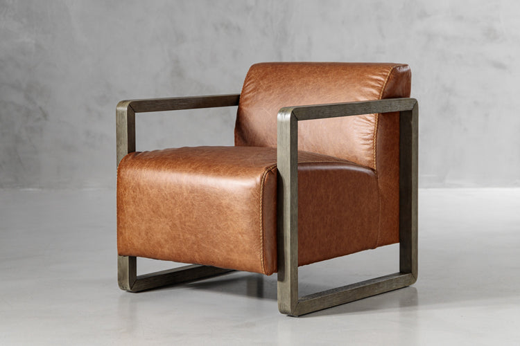 Wren Leather Armchair - Vintage Tan