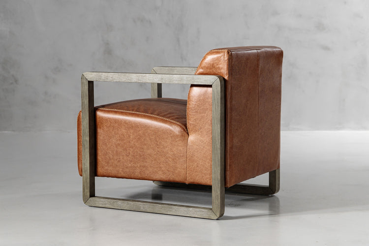 Wren Leather Armchair - Vintage Tan