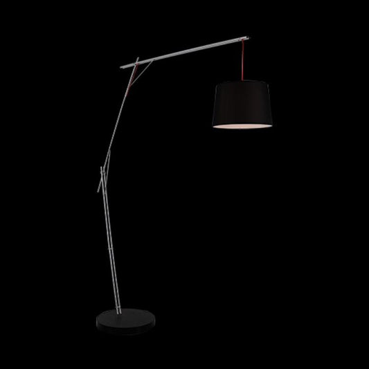 Cantilever Floor Lamp - Foot Switch - Black Shade