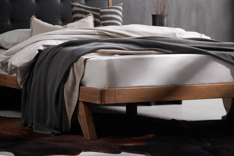 Vesper Bed - King XL- Natural & Black