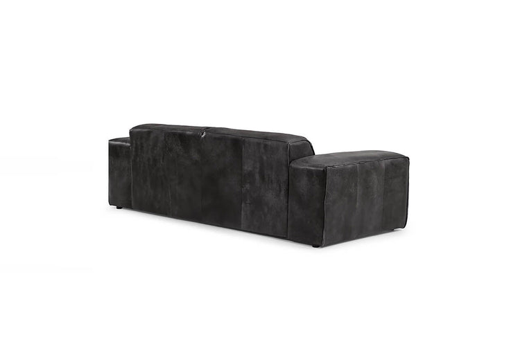 Caelum 3-Seater Leather Sofa - Lead