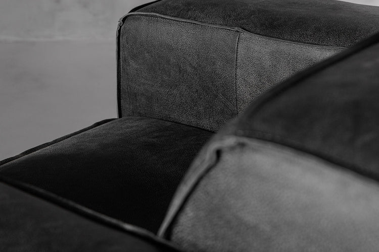 Caelum Leather Armchair - Lead