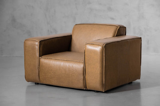 Caelum Leather Armchair - Sahara