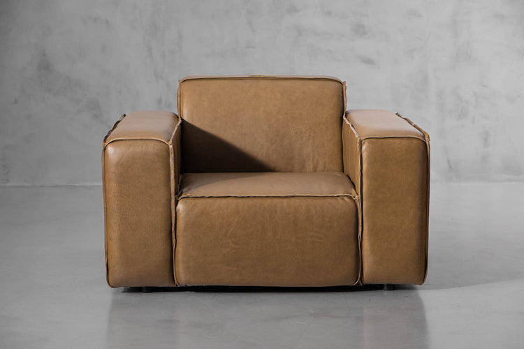 Caelum Leather Armchair - Sahara