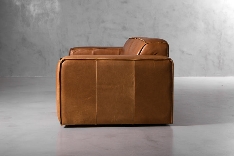 Caelum Leather Lounge Suite - Desert Tan