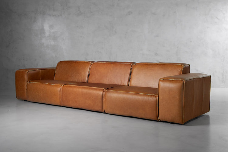 Caelum Leather Modular - 4-Seater Sofa - Desert Tan