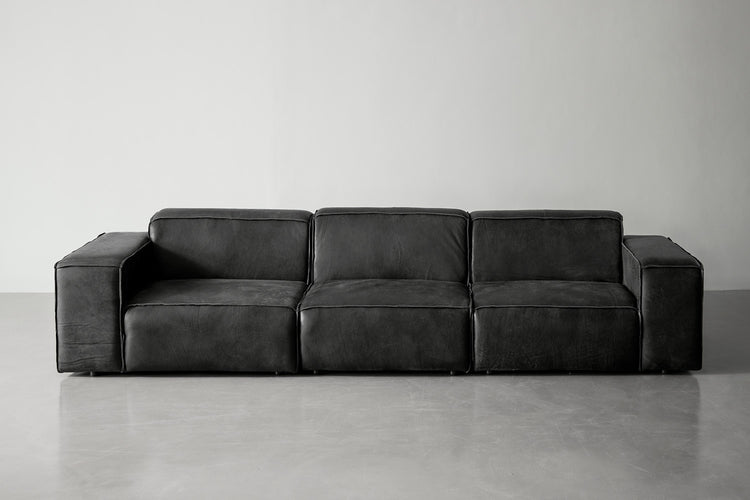 Caelum Leather Modular - 4-Seater Sofa - Lead