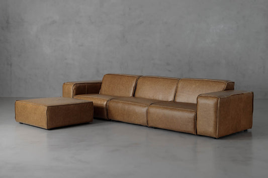 Caelum Leather Modular - Daybed - Sahara