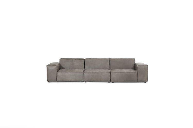 Caelum Leather Modular - 4-Seater Sofa - Graphite