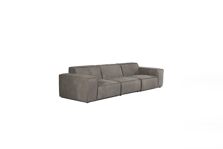 Caelum Leather Modular - 4-Seater Sofa - Graphite